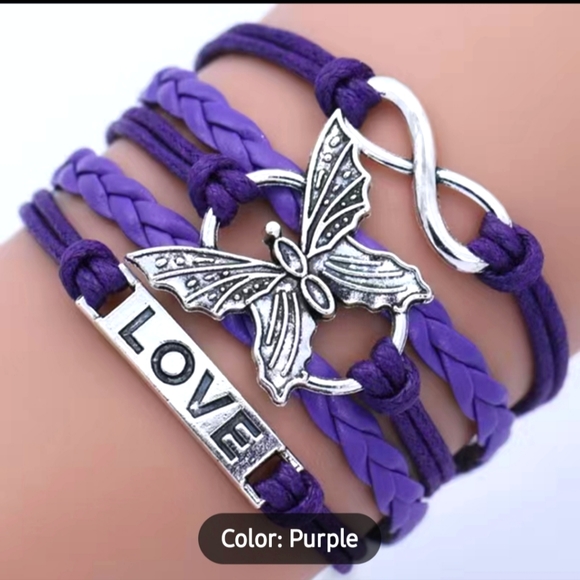 New Multi Layered Leather Bracelet - Picture 1 of 4